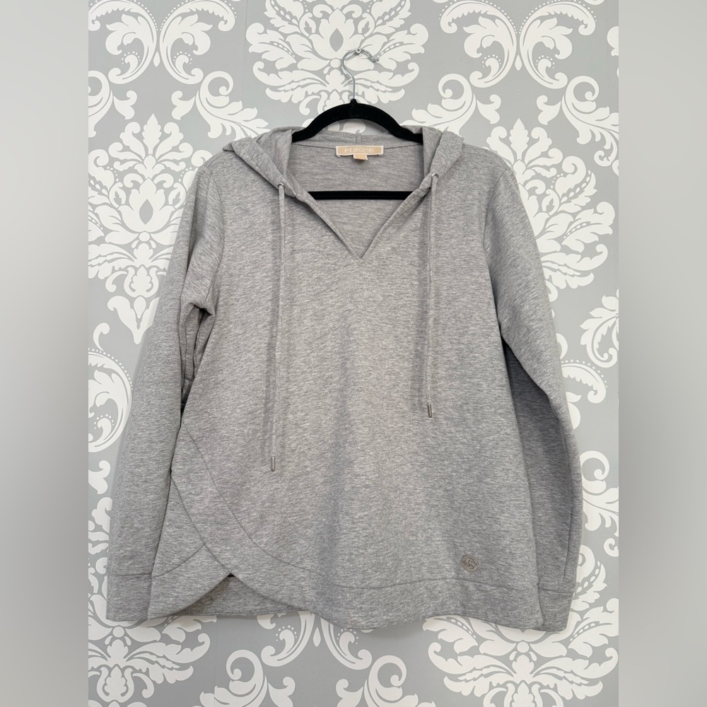 Michael‎ Kors Grey V-neck Pullover Sweatshirt